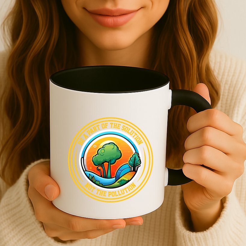 Climate Change Awareness Emblem Mug