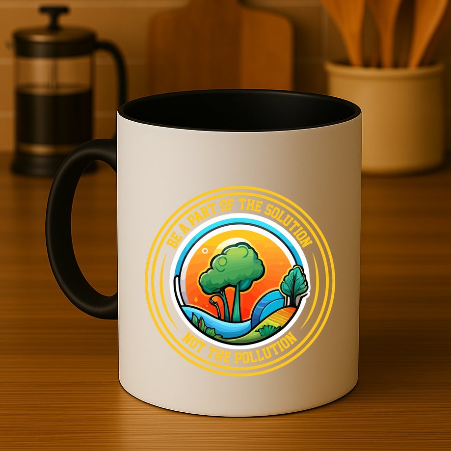 Climate Change Awareness Emblem Mug