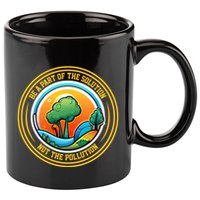 Climate Change Awareness Emblem 11oz C Handle Ceramic Mug