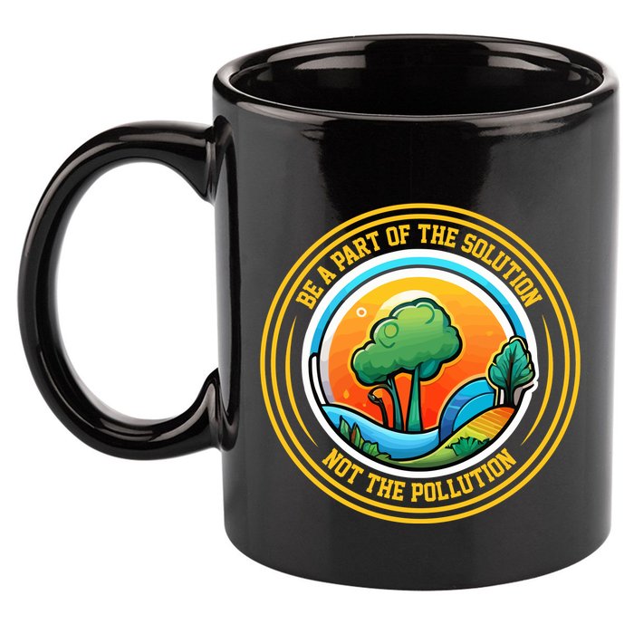 Climate Change Awareness Emblem 11oz C Handle Ceramic Mug