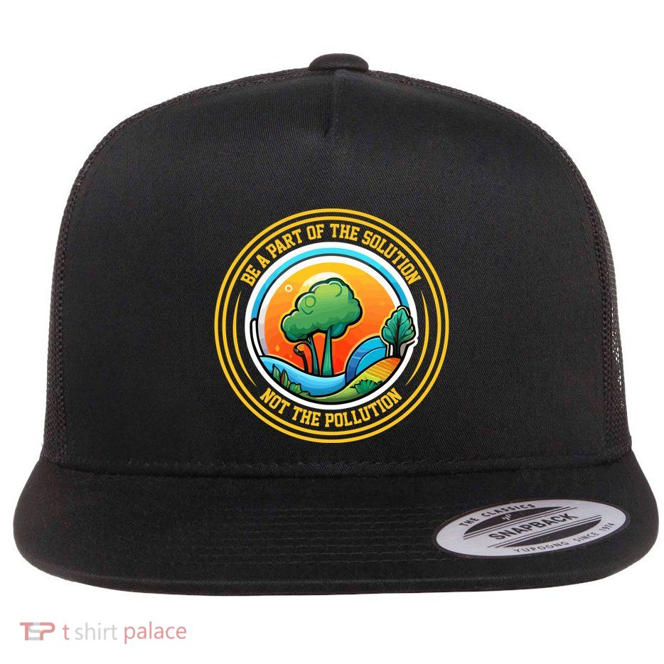 Climate Change Awareness Emblem Flatbill Hat