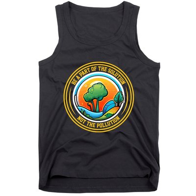 Climate Change Awareness Emblem Tank Top