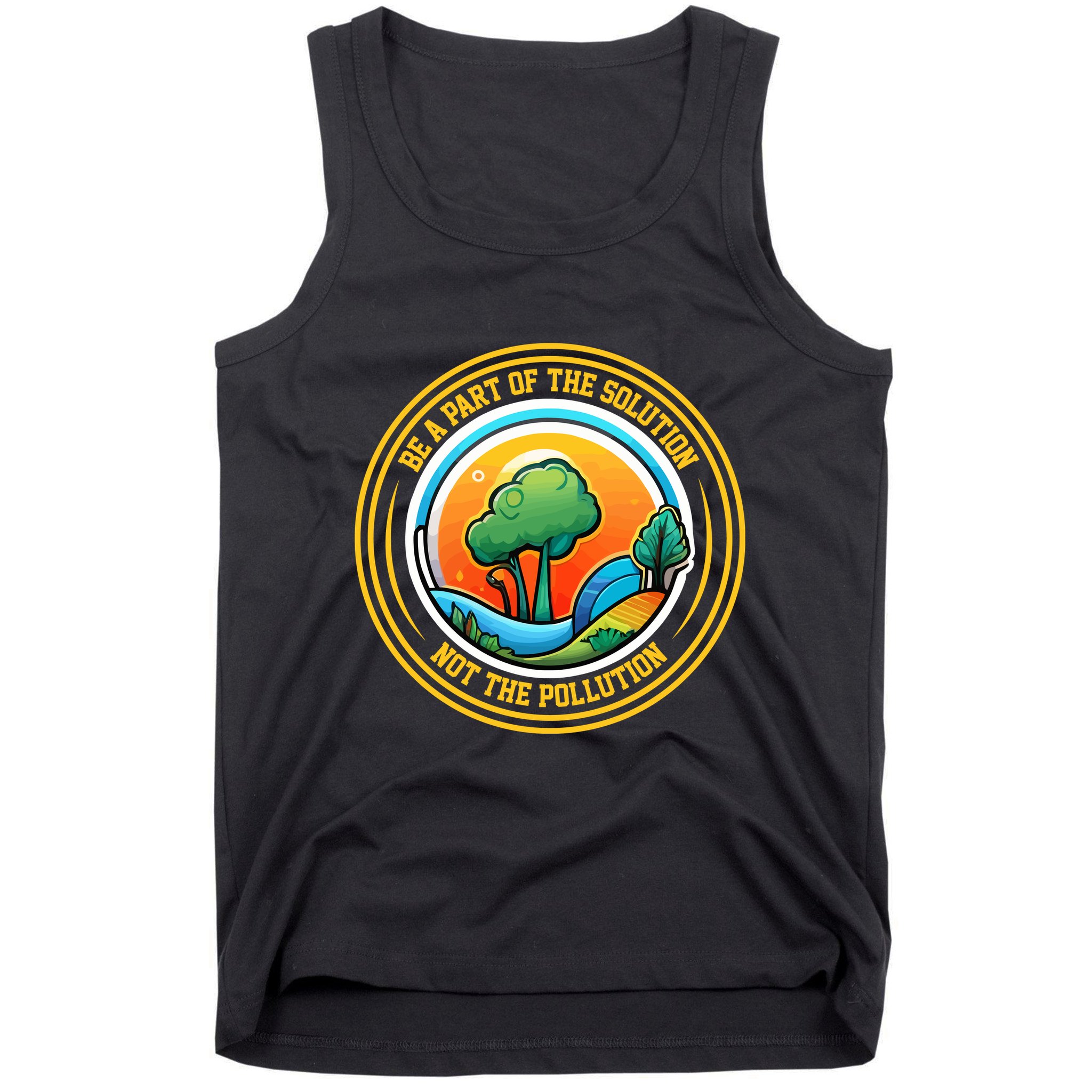 Climate Change Awareness Emblem Tank Top