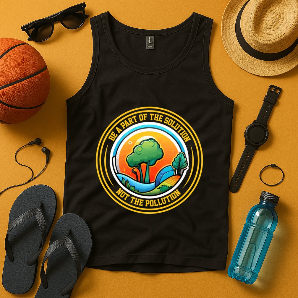 Climate Change Awareness Emblem Tank Top