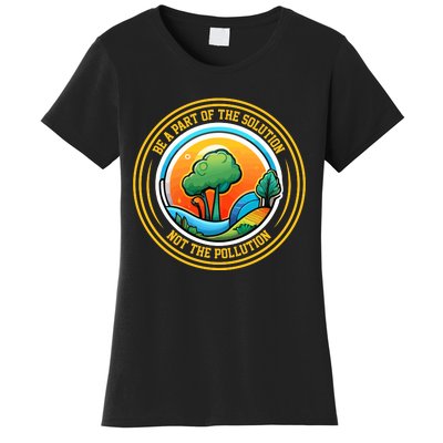 Climate Change Awareness Emblem Women's T-Shirt