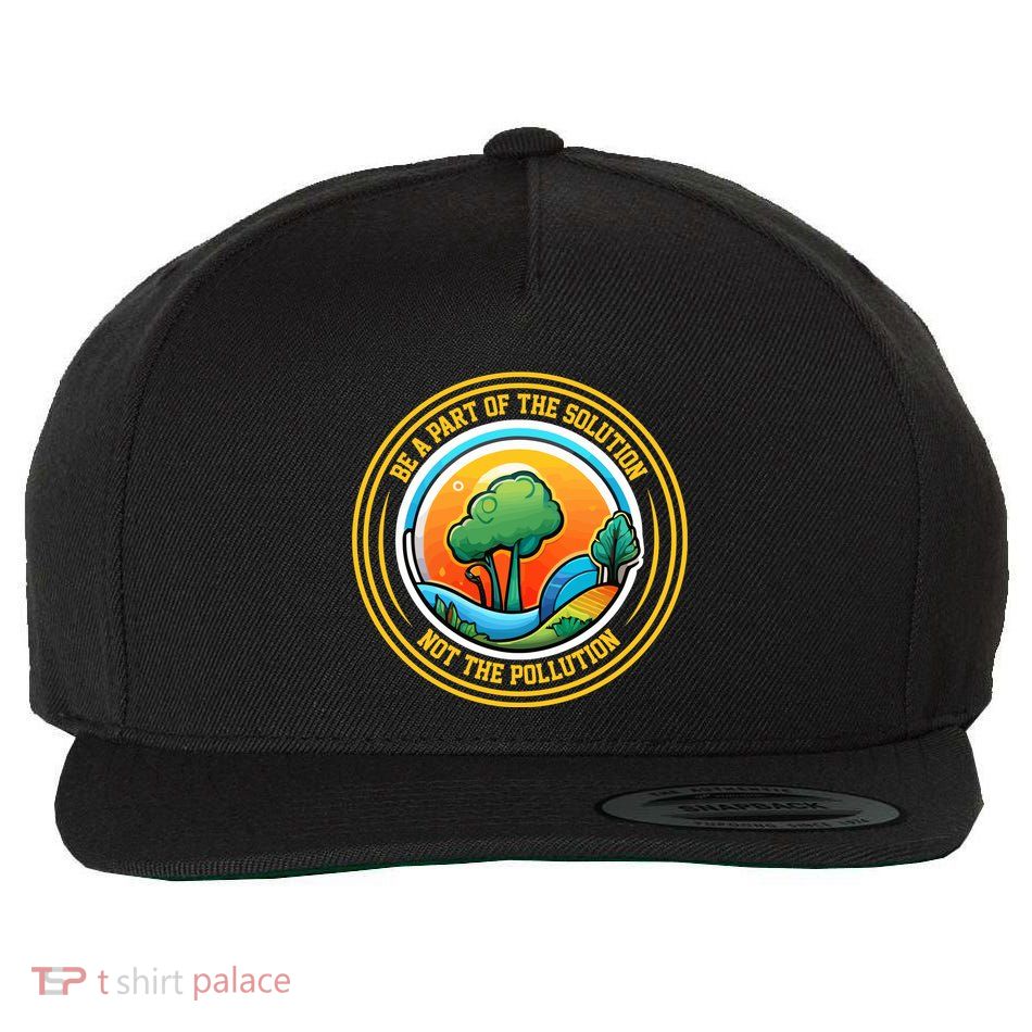 Climate Change Awareness Emblem Wool Snapback Cap