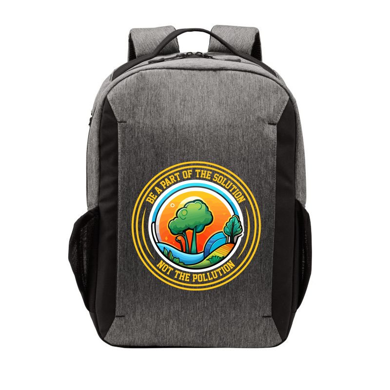 Climate Change Awareness Emblem Vector Backpack