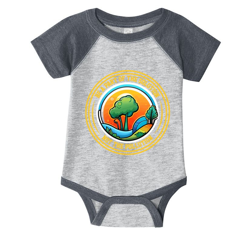Climate Change Awareness Emblem Infant Baby Jersey Bodysuit