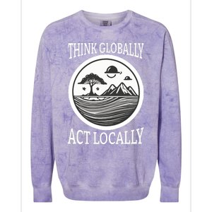 Climate Change Awareness Graphic Colorblast Crewneck Sweatshirt