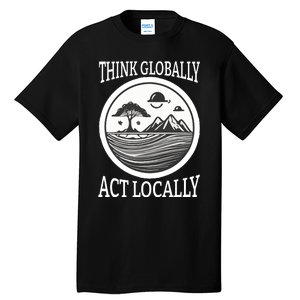 Climate Change Awareness Graphic Tall T-Shirt