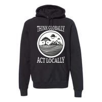 Climate Change Awareness Graphic Premium Hoodie