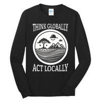 Climate Change Awareness Graphic Tall Long Sleeve T-Shirt