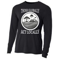 Climate Change Awareness Graphic Cooling Performance Long Sleeve Crew