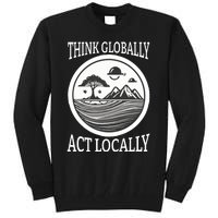 Climate Change Awareness Graphic Tall Sweatshirt