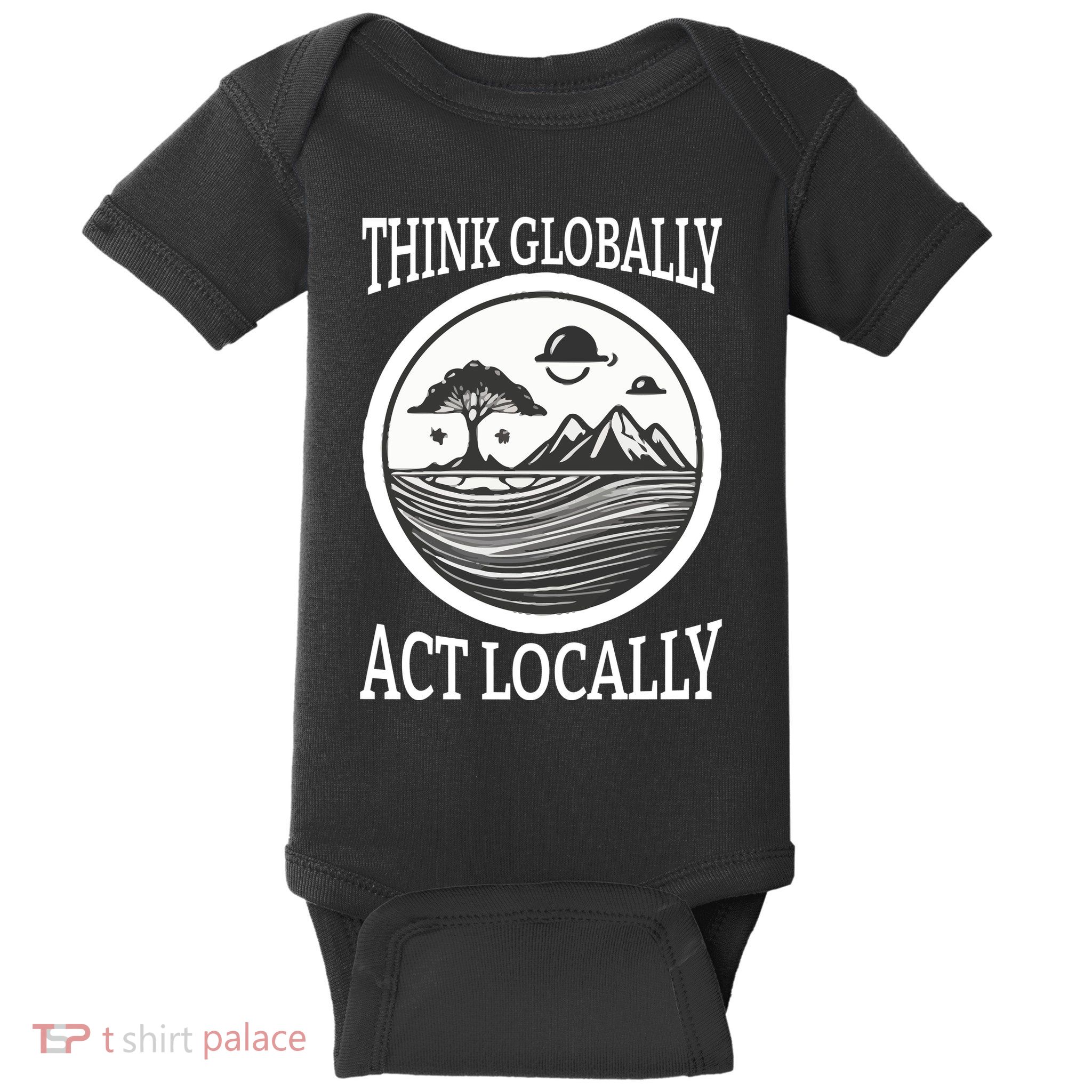 Climate Change Awareness Graphic Baby Bodysuit