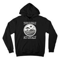 Climate Change Awareness Graphic Tall Hoodie