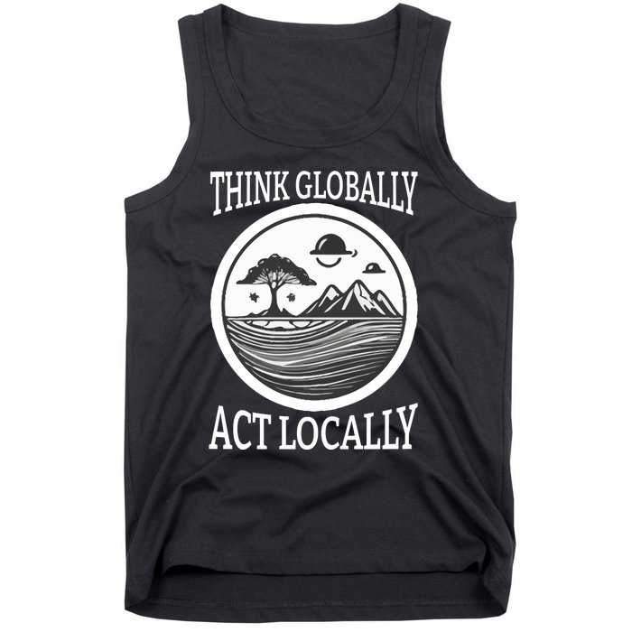 Climate Change Awareness Graphic Tank Top