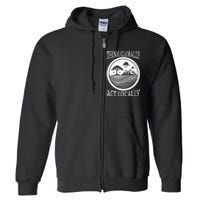 Climate Change Awareness Graphic Full Zip Hoodie