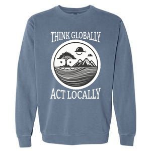 Climate Change Awareness Graphic Garment-Dyed Sweatshirt