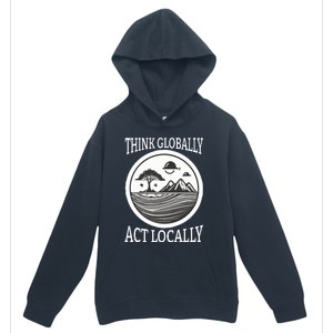 Climate Change Awareness Graphic Urban Pullover Hoodie