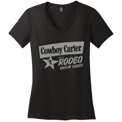 Cowboy Carter And The Rodeo Chitlin’ Circuit Women's V-Neck T-Shirt