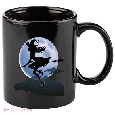 Cute Cottagecore Aesthetic Witch Moon Star Witchy Vintage Gift 11oz C Handle Ceramic Mug