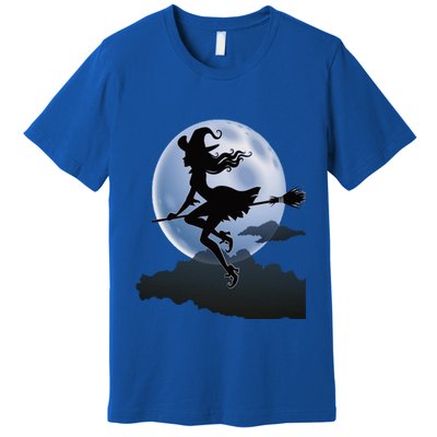 Cute Cottagecore Aesthetic Witch Moon Star Witchy Vintage Gift Premium T-Shirt