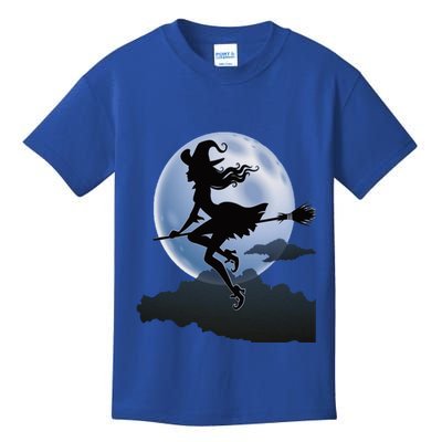 Cute Cottagecore Aesthetic Witch Moon Star Witchy Vintage Gift Kids T-Shirt