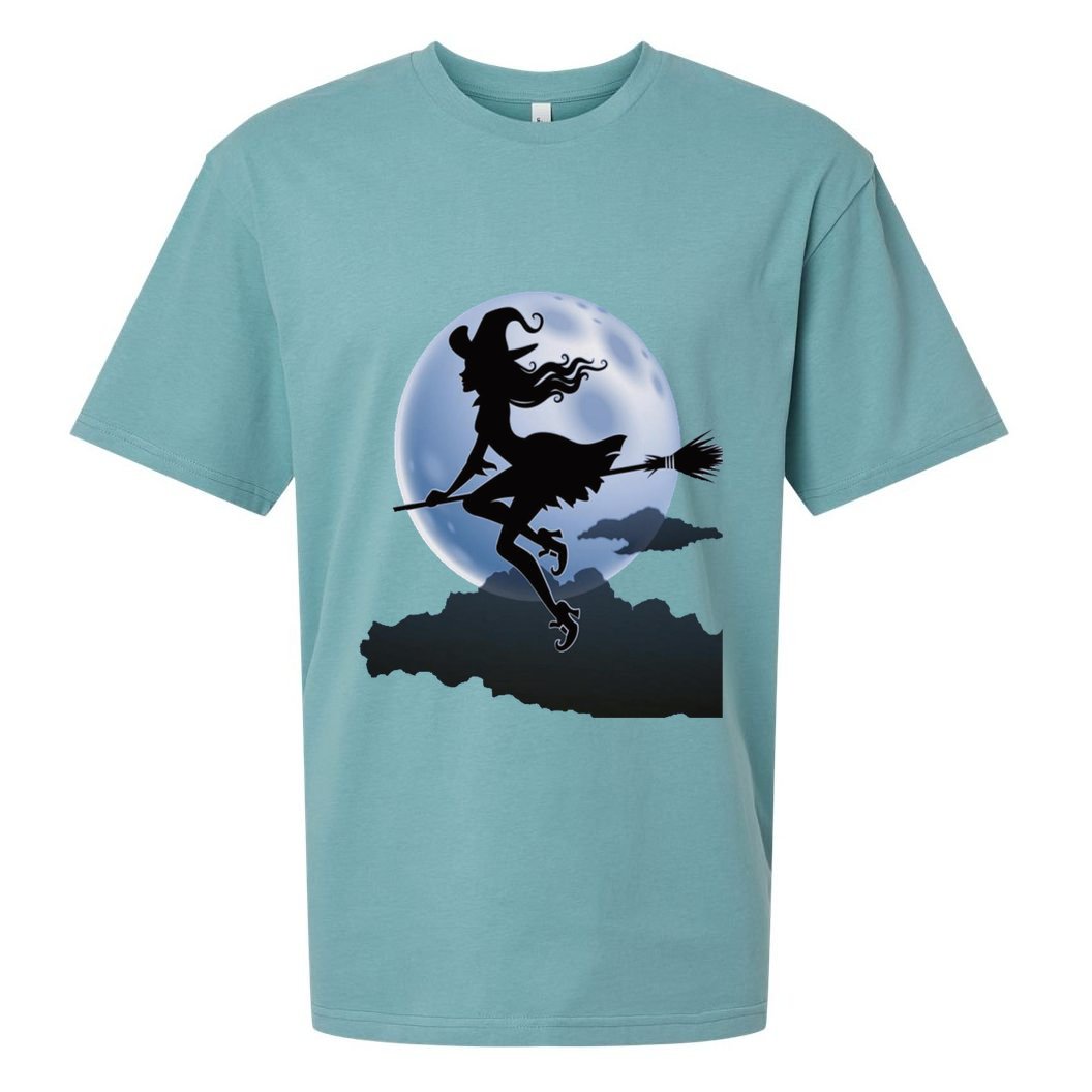 Cute Cottagecore Aesthetic Witch Moon Star Witchy Vintage Gift Sueded Cloud Jersey T-Shirt