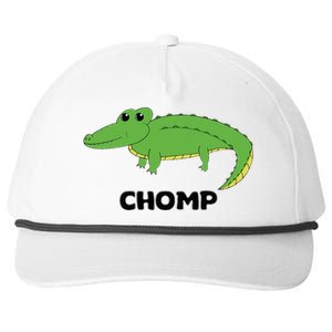 Chomp Cute Alligator Snapback Five-Panel Rope Hat