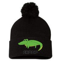 Chomp Cute Alligator Pom Pom 12in Knit Beanie