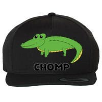 Chomp Cute Alligator Wool Snapback Cap