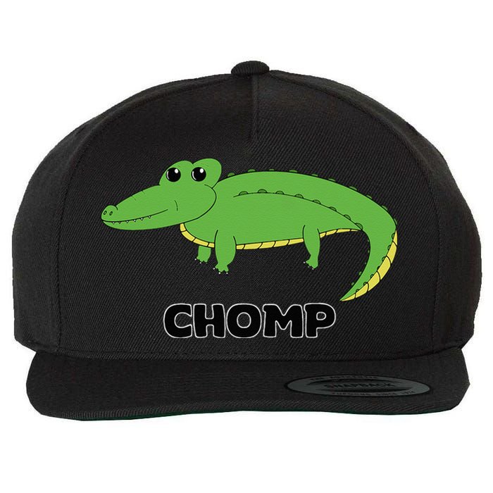 Chomp Cute Alligator Wool Snapback Cap