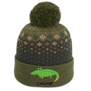 Chomp Cute Alligator The Baniff Cuffed Pom Beanie