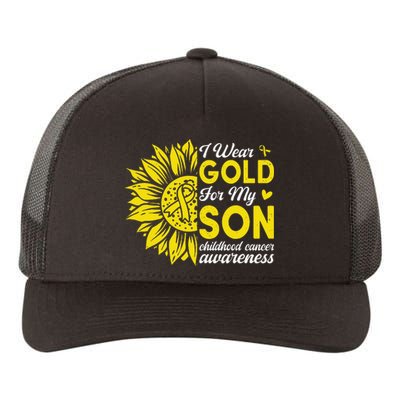 Childhood Cancer Awareness Warrior Gift Yupoong Adult 5-Panel Trucker Hat