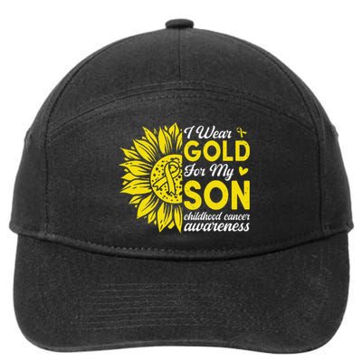 Childhood Cancer Awareness Warrior Gift 7-Panel Snapback Hat