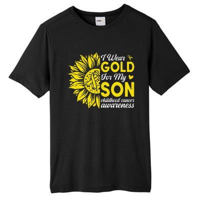 Childhood Cancer Awareness Warrior Gift Tall Fusion ChromaSoft Performance T-Shirt