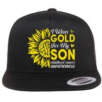 Childhood Cancer Awareness Warrior Gift Flat Bill Trucker Hat