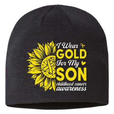 Childhood Cancer Awareness Warrior Gift Sustainable Beanie