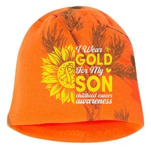 Childhood Cancer Awareness Warrior Gift Kati - Camo Knit Beanie