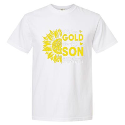 Childhood Cancer Awareness Warrior Gift Garment-Dyed Heavyweight T-Shirt