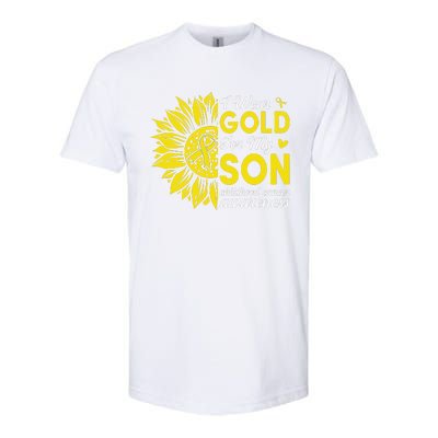 Childhood Cancer Awareness Warrior Gift Softstyle CVC T-Shirt