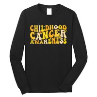 Childhood Cancer Awareness Rainbow Awareness Ribbon Long Sleeve Shirt