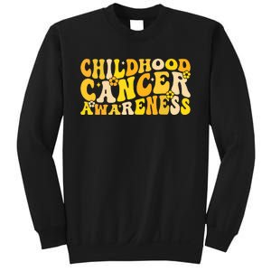 Childhood Cancer Awareness Rainbow Awareness Ribbon Sweatshirt