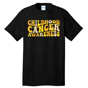 Childhood Cancer Awareness Rainbow Awareness Ribbon Tall T-Shirt