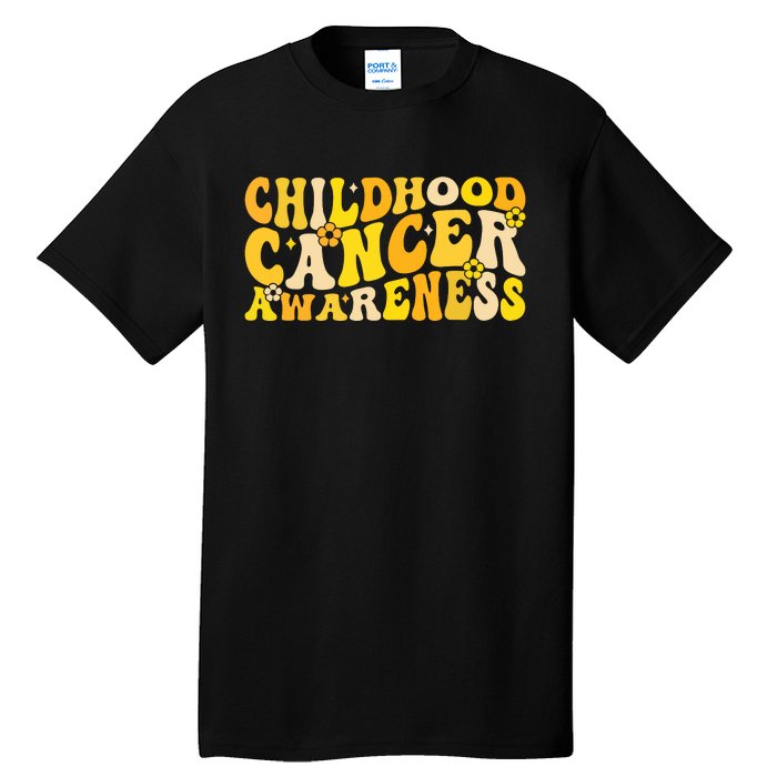 Childhood Cancer Awareness Rainbow Awareness Ribbon Tall T-Shirt