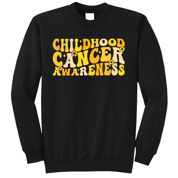 Childhood Cancer Awareness Rainbow Awareness Ribbon Tall Sweatshirt