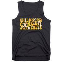 Childhood Cancer Awareness Rainbow Awareness Ribbon Tank Top