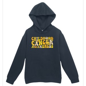 Childhood Cancer Awareness Rainbow Awareness Ribbon Urban Pullover Hoodie