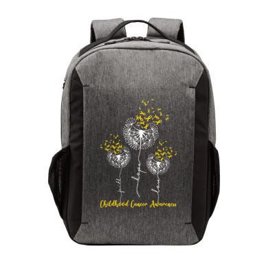 Childhood Cancer Awareness Faith Hope Love Dandelion Vector Backpack